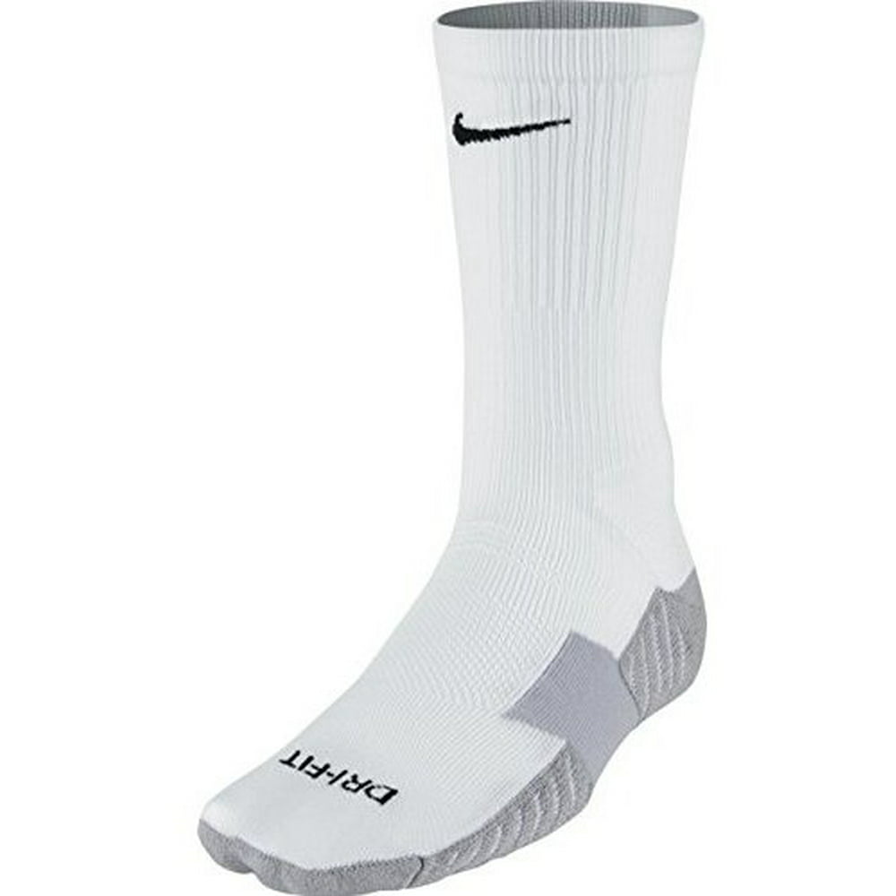 Nike - Nike Stadium Crew Socks - White / Wolf Grey, Men's, Size Large/8 ...