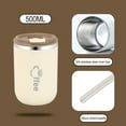thumbnail image 2 of 17oz Stainless Steel Insulated Coffee Mug,Travel Coffee Mug Double Wall Vacuum Travel Mug,Tumbler Cup with Lid,Ideal for Ice Drinks,Hot Beverage,Beige, 2 of 10