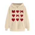 thumbnail image 3 of Inverlee Valentine's Day Sweatshirts for Women Sweet Love Heart Graphic Sweatshirts Soft Pullover Sweater Tops Crewneck Tunic Long Sleeve Shirts for Women, 3 of 5