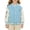 Sky Blue, variant on Girls Letterman Jacket Striped Ribbed Cuffs Contrast Raglan Sleeve Baseball Jackets Toddler & Teen Fashion Preppy Outerwear