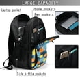 thumbnail image 6 of Wukai Sunflowers Travel Laptop Backpack: Business Water-Resistant Bag with USB Charging Port, Ideal College Backpack for Men & Women, 6 of 6