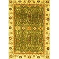 thumbnail image 1 of Ahgly Company Indoor Rectangle Oriental Yellow Traditional Area Rugs, 7' x 9', 1 of 4