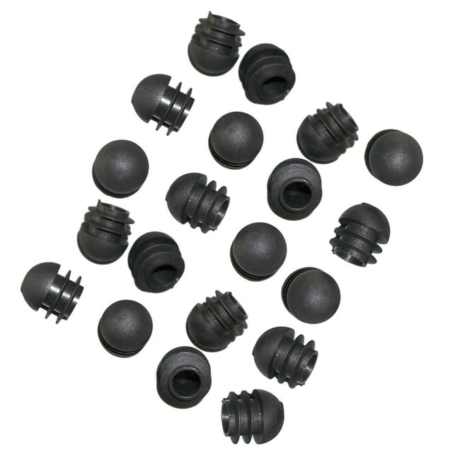 Protector de Muebles para Inserciones de Tuberías de 20 Piezas, Tapas de Extremo de 19mm para Tubos de Metal, Tapones para Patas de Mesa, Portaequipaj 19mm x 20mm shamjiam tapa del extremo del tubo