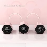 Smart Flip Timer, Sensor Rotating Timer Cube, Rechargeable Clock with 60H Duration for Cooking Study Sports(Pink)