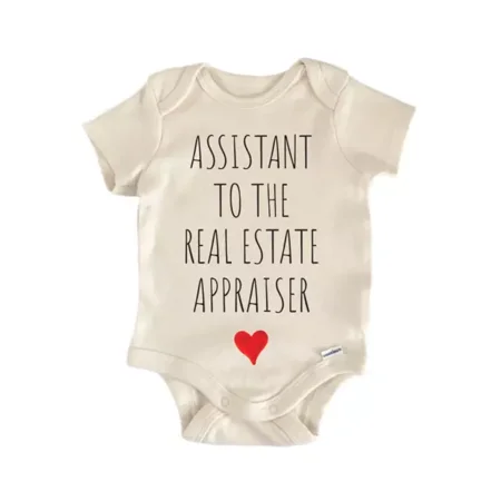 Assistant To The Real Estate Appraiser Baby Boy Girl Clothes Bodysuit Cute Newborn Cute Baby Onesie, BABY BODYSUIT LAT 4424