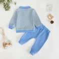 thumbnail image 6 of UYYX Toddler Boys Clothes 2T Boys Clothes Toddler Boy Clothes Long Sleeve Sweatshirt Pants Set Fall Winter Outfits 3-4 Years, 6 of 7