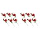 thumbnail image 1 of Rama de flor falsa Bearachild 6 piezas colorida adorno Rojo, 1 of 6