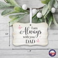 thumbnail image 5 of LifeSong Milestones Scalloped Memorial Ornaments Christmas Decorations for Tree - Always with you Dad, 5 of 7