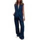 thumbnail image 1 of Conjunto PRETTYGARDEN Chaleco sin Mangas Pantalones Palazzo Azul Oscuro M, 1 of 8