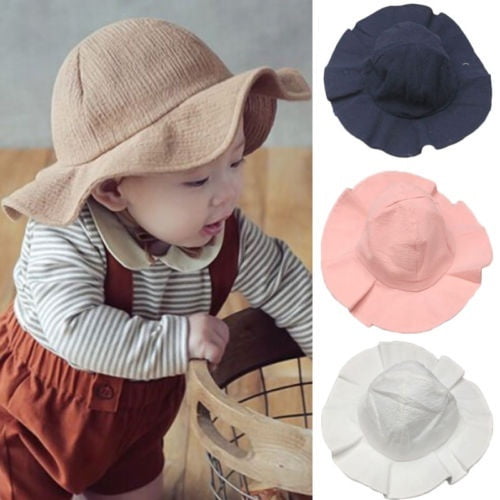 baby wide brim hat