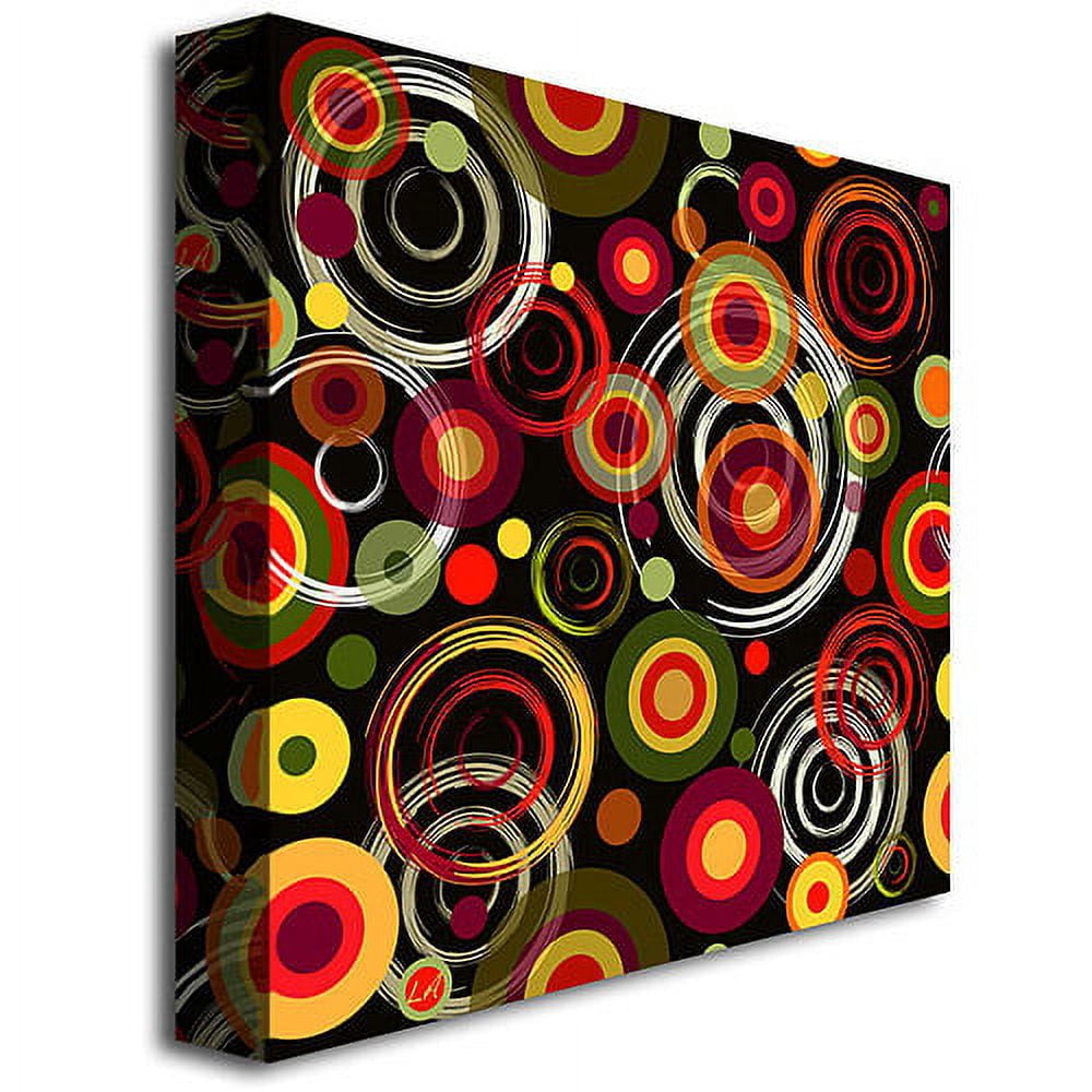 Trademark Fine Art "Raindrops on Black" Canvas Art