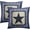 Navy Blue Western Star, variant on Primitive Star Pillow Covers 18x18 Inch Set of 2 Rustic Outdoor Pillowcase Black Blue Buffalo Plaid Classic Decorative Square Cushion Cover for Home Living Room Couch Bed