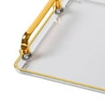 thumbnail image 4 of xinxixnxx Plastic Serving Tray with Handles Coffee Table Tray for Countertop Breakfast Smoke Gray, 4 of 8