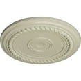 thumbnail image 3 of Ekena Millwork 19 5/8"OD x 1 1/2"P Alexandria Rope Ceiling Medallion (Fits Canopies up to 4 5/8"), Hand-Painted Clear Yellow, 3 of 6