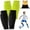 Black Green, variant on SQDWYGUO Shin Defender Shin Guards - 2 Set Soccer Shin Guards Shin Pads, Kids Shin Guards Sleeves Guards Soccer, with Honeycomb Pads, for Soccer Kids Youth Adult,Green Blue,L(age 14 )