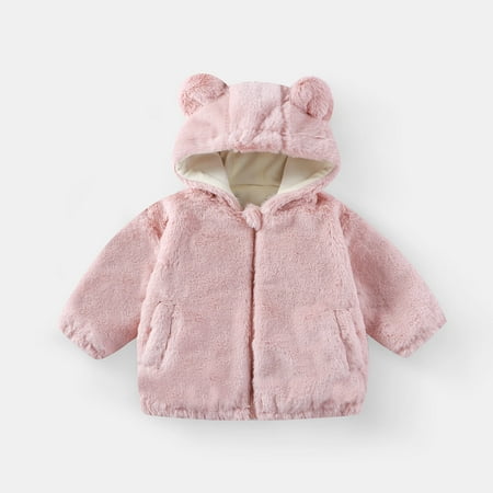 Child Winter Coat Cute Hooded Jacket for Baby Girls Outerwear Coats Baby Boy Clothes 4-5 Years