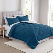 Modern Threads Bed In a Bag 7-Piece Navy Comforter Set, Full