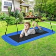 thumbnail image 5 of Gymax 60'' Kids Giant Tree Rectangle Swing 700 lbs w/ Adjustable Hanging Ropes Blue, 5 of 10