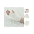 thumbnail image 2 of INSPIRE CHIC Unisex Stretchy Elastic Thumbhole Knitted Fingerless Gloves White One Size, 2 of 6