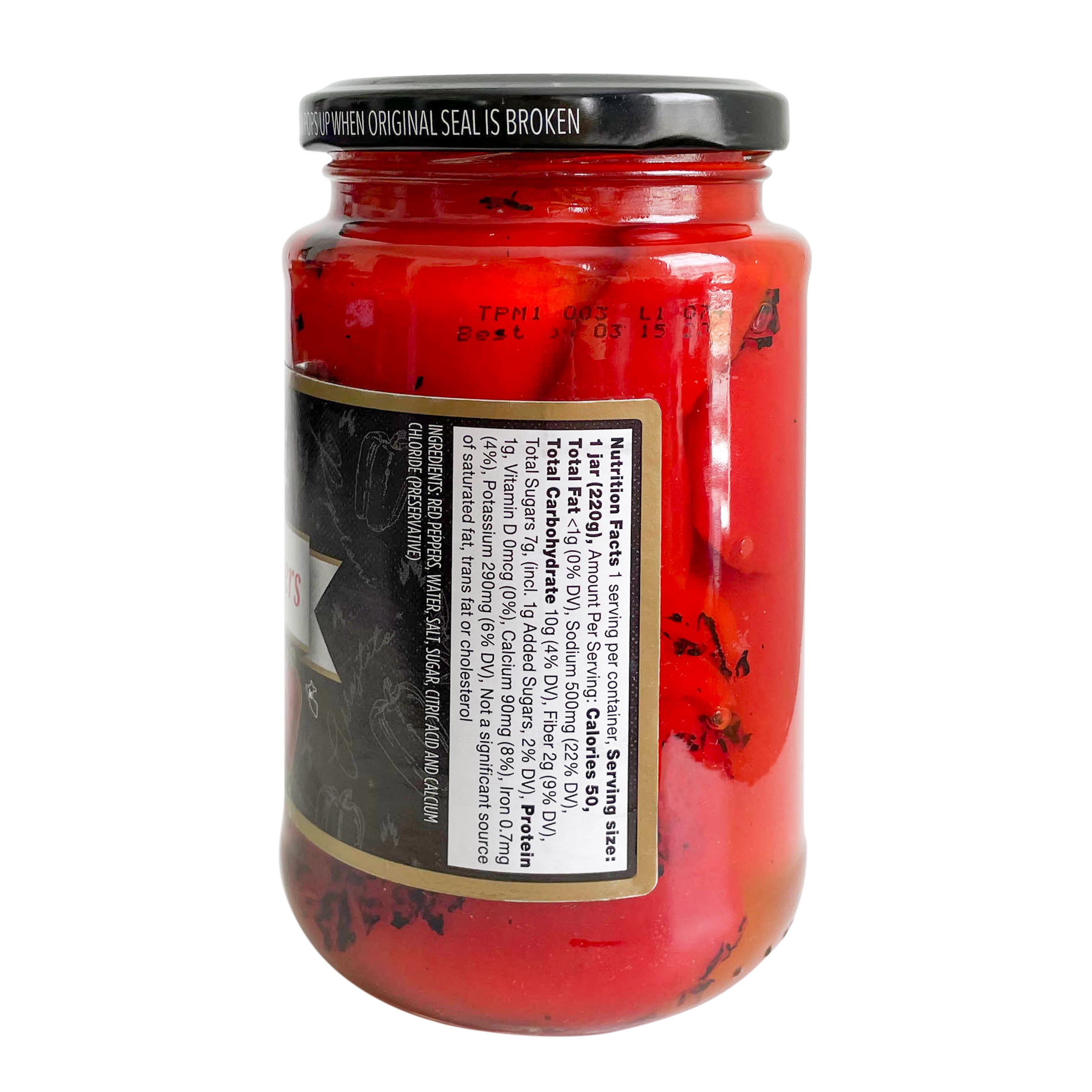 (6 pack) Botticelli Fire Roasted Sweet Red Peppers, 12 oz, 8 Servings
