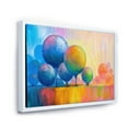 thumbnail image 3 of Designart 'Ornamental Colourful Trees VII' Modern Framed Canvas Wall Art Print, 3 of 5