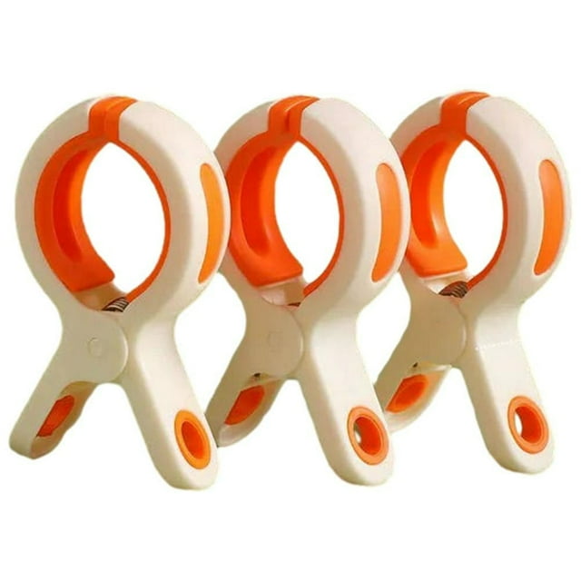 3/6Pc Clothes Pegs Non-slip Multifunctional Washing Line Peg (3Pcs White)