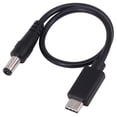 thumbnail image 2 of FOR 1pcs USB 3.1 Type C Male to DC 5.5mm x 2.5mm Male Power Jack Extension Charge Charging Cable Cord, 2 of 2
