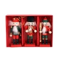 thumbnail image 1 of 3 Piezas 10 Cm Madera Cascanueces Adornos Kit Navidad Colgante Muñeca, 1 of 8