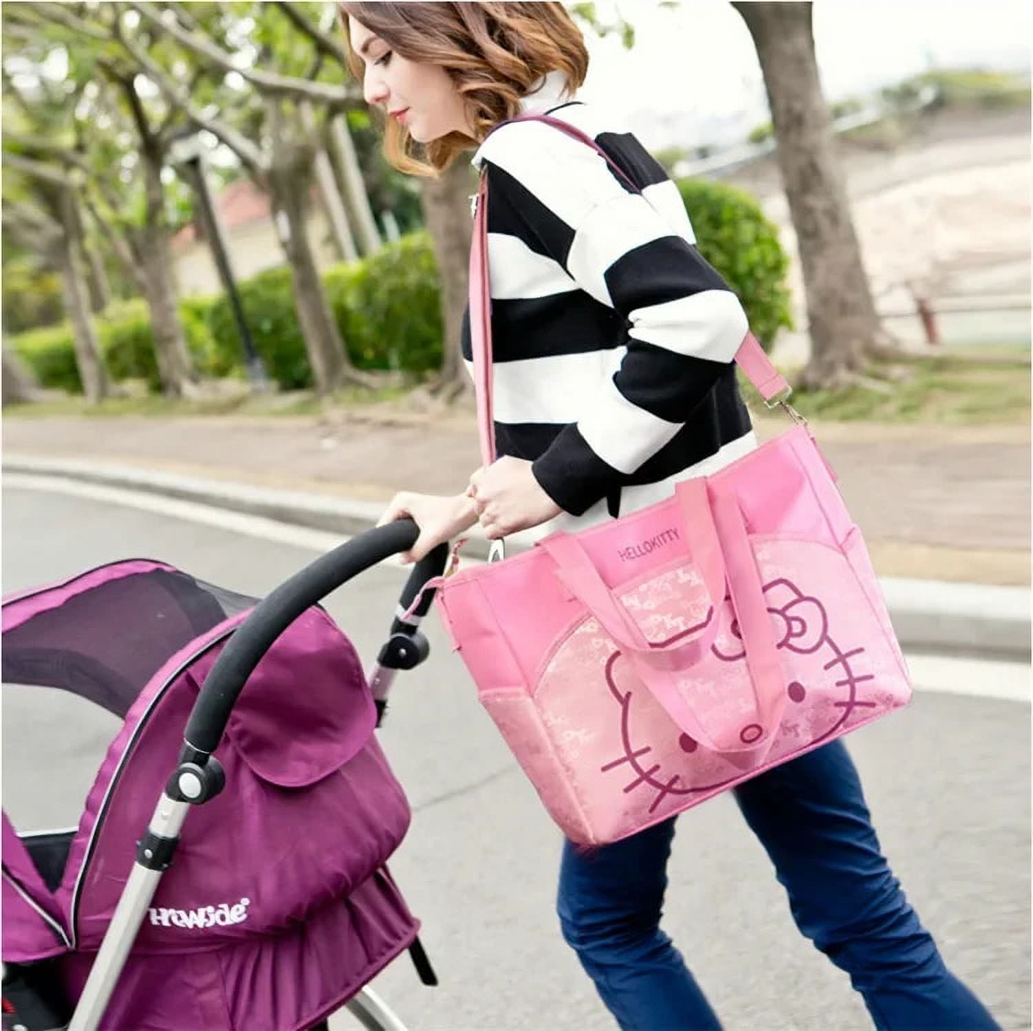 Hello Kitty Mommy Diaper Bag Large Capacity Handle Bags Travel Shoulder Bag Multifunctional Maternity Baby Stroller Bags