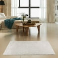 thumbnail image 2 of Furnishmyplace Modern Plush Solid Color Rug - Pet Friendly, Made in USA, Off White Area Rugs 4' x 5', 2 of 12
