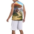 thumbnail image 2 of Sikiie Cute Mushroom Town Basketball Jersey Reversible Men's Mesh Athletic Sports Shirts Training Practice S-4XLX-Large, 2 of 6