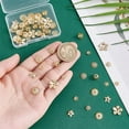 thumbnail image 3 of 24K Gold Plated Flower Bead Caps 64pcs 8 Styles Golden Spacer Beads Flat Spacers Flower Bead End Caps for Friendship Bracelet Earring Jewellery Making DIY Crafts 7~13mm Gold, 3 of 5