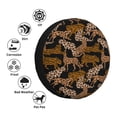 thumbnail image 4 of Yiaed Leopard Print Print Tire Wheel Cover, Waterproof Spare Tire Cover Fit for Jeep, Truck,Trailer, RV, SUV, Camper and Most Vehicle-15 inch, 4 of 6
