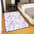 thumbnail image 2 of Erosebridal Chic Purple Floral Flower Rugs For Bedroom 6'6" x 4'11", Spring Blossoms Living Room Rug, 2 of 5