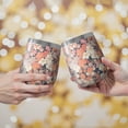 thumbnail image 2 of 12oz Stemless Wine Tumblers Pioneer Flower Vacuum Insulated Stainless Steel Travel Tumbler Cups Mug with Lid and Straw for Champaign,Cocktail,Beer with Cleaning Brush, 2 of 5