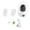 White - EU Plug, variant on YAHHU 1080P Wireless Security Camera Dual Lens Pan Tilt WiFi Baby Monitor with 360° Motion Tracking Night Vision 2-Way Audio BT Compatible for Home Surveillance EU Plug