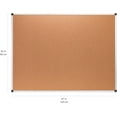 thumbnail image 4 of Rectangular Bulletin Board Cork Board for Wall Vision Board for Classroom and Office Aluminum Frame x cm, 4 of 10