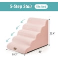 thumbnail image 2 of Dog Stairs for Small Dogs .” H Pet Step with Leakproof Cover High Density Foam Cat Ramp for Couch Sofa or Chair Lightweight Durable Comfort .x.x Step, 2 of 8