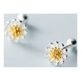 thumbnail image 7 of 18G Cute Daisy Flower Cartilage Stud Earrings Sterling Silver Tiny Post Studs for Women, 7 of 7