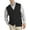 CARBON HEATHER, variant on Oak Hill by DXL Men's Big and Tall Button-Front Sweater Vest, Black, 2XL