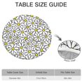 thumbnail image 6 of Daisy Print Round Tablecloth, Elastic Fit for Seasonal Dining Decor, Home or Patio Use, Fits 44-52", 6 of 7