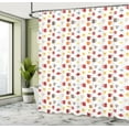 thumbnail image 5 of Ambesonne Tea Party Shower Curtain, Colorful Coffee Cups Mugs, 69"Wx84"L, Multicolor, 5 of 5