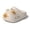 Beige, variant on Men Summer Slippers Shower Sandals Open Toe Platform -On EVA Flock Water-Resistant Footwear Indoor Home Bathroom with Anti- Cat Outsole Yellow 6.5