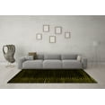 thumbnail image 3 of Ahgly Company Indoor Square Abstract Yellow Modern Area Rugs, 4' Square, 3 of 4