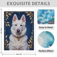 thumbnail image 3 of Diamond Art Kits for Adults - 5d White Dog Royal Portrait Frame Diamond Painting for Adults, Diamond Art for Adults Beginners, Diamond Painting Kits for Adults for Home Wall Decor, 3 of 7