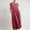 Wine, variant on Idoravan Womens Sleeveless Dresses Women’s Fashion Solid Sleeveless Round-neck Retro Long Dress