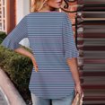 thumbnail image 4 of Blusas de Manga Corta para las Mujeres, Moda Verano Impreso, Blusas de Cuello Redondo, Chaqueta de Manga Corta para las Mujeres, 4 of 8