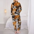 thumbnail image 6 of Goofa Dogs Different Breeds Printed Women’s 2 Piece Pajama Set Super,Pajamas Women's Long Sleeve Sleepwear Soft Button Down Loungewear Pjs Lounge Set Nightwear-XX-Large, 6 of 9