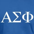 thumbnail image 3 of CafePress - Alpha Sigma Phi Greek Letters White T Shirt - Men's Fitted T-Shirt, 3 of 4