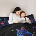 thumbnail image 5 of Castle Fairy Magic Mushroom Queen Comforter Set,Animal Cat Butterfly Bedding Comforter Set, 5 of 8